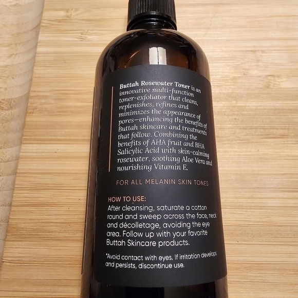 Buttah AHA BHA Rosewater Toner, 3.4 fl oz (100 ml), New Without Box - Picture 3 of 7